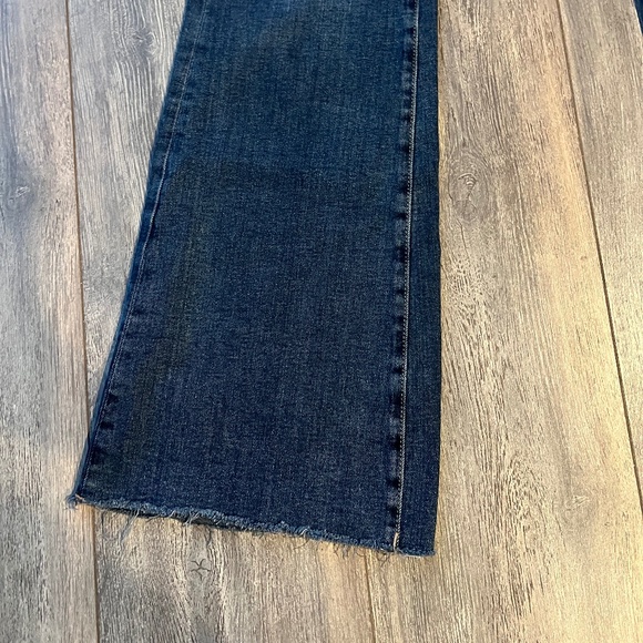 DL1961 Bridget Boot Highrise 31.5 Jeans Raw Edge Size 29 Dark Wash - Picture 9 of 11